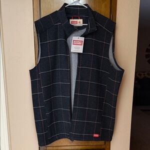 Stormy Kromer Men's Indigo Plaid Vest NWT